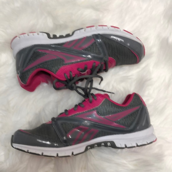 Reebok Shoes - Reebok gray and pink sneakers size 8.5
